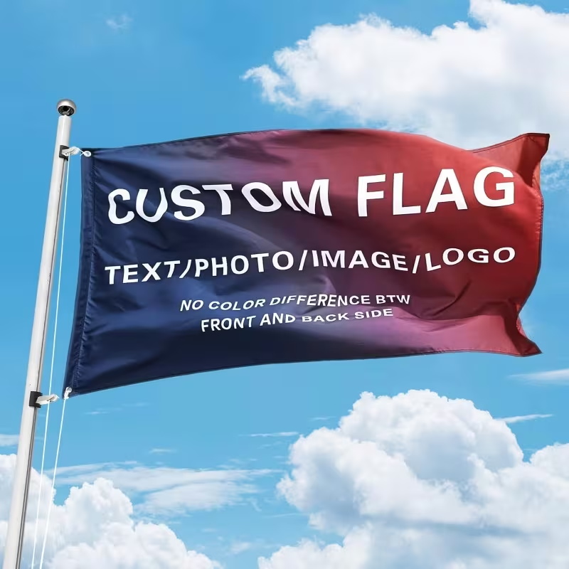 Commercial Banner Printing - Bandiera Personalizzata con Testo e Foto,
