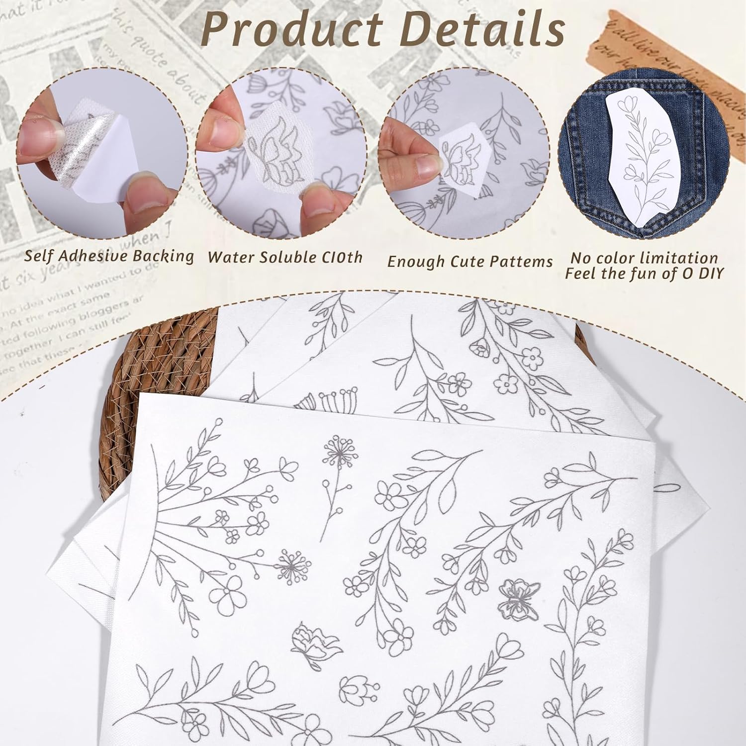 Carta per Ricamo Solubile in A - Embroidery Stabilizer Backing recensione e prezzo